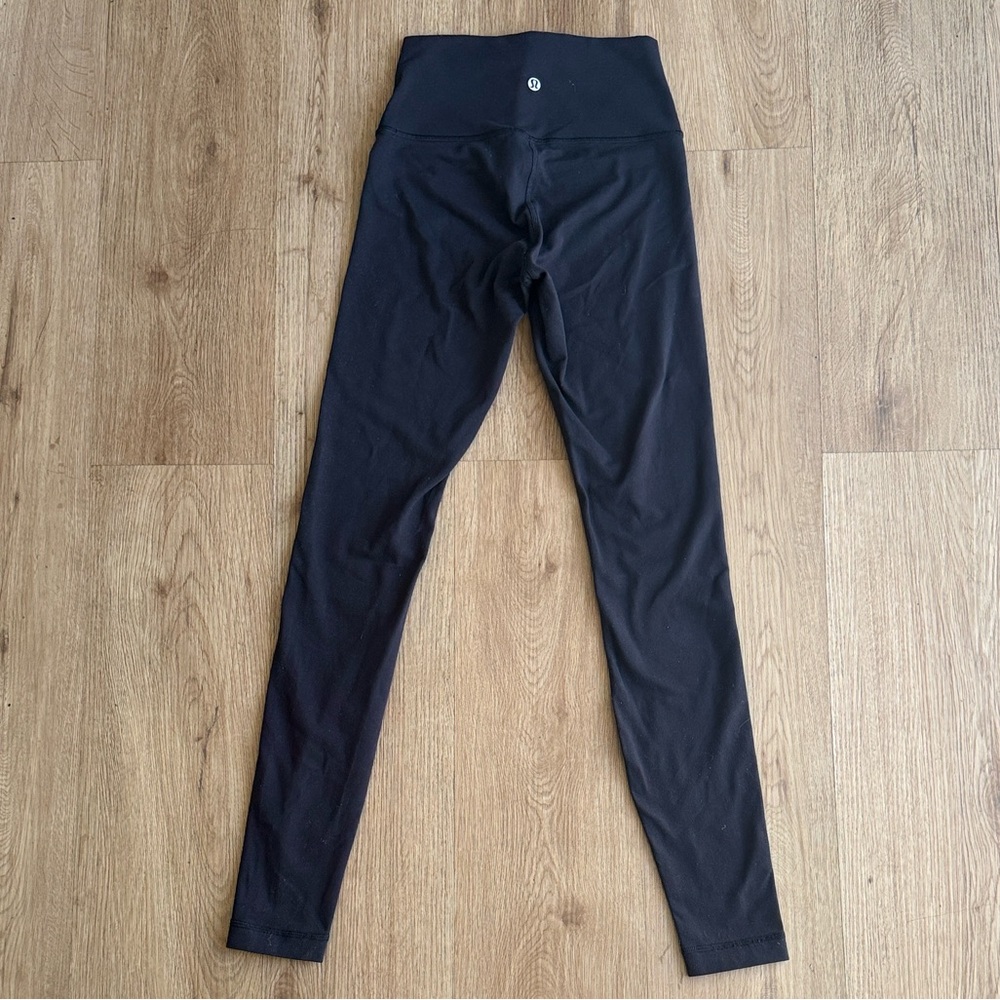 Lululemon Athletica Black Yoga Pants Straight Leg Women’s Size 4
